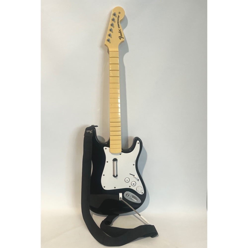 Fender Stratocaster Wireless Guitar Rock Band for Nintendo Wii NO DONGLE Working